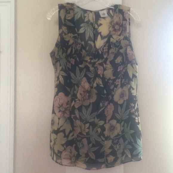 Cabi Osaka Nights Floral Ruffle Blouse - Picture 3 of 6